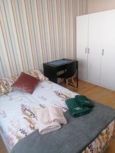 Postel nebo postele na pokoji v ubytování pokoje do wynajęcia - Podwisłocze 24