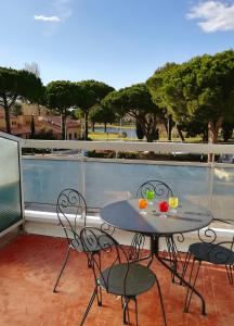 Balkón alebo terasa v ubytovaní La Grande-Motte : Appartement avec belle vue
