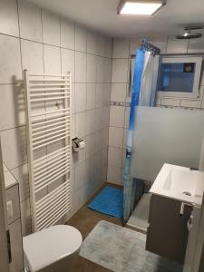 Vannituba majutusasutuses Maison d'hôtes Bleu Cudrefin +37 fotot