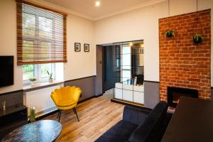 Posezení v ubytování Apartament z jacuzzi w centrum Sanoka