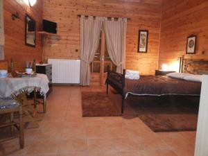 Posteľ alebo postele v izbe v ubytovaní Xylino Chalet