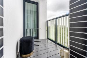 Balkon lub taras w obiekcie Apartament DIAMOND