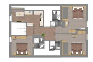 The floor plan of Haus Hubertus