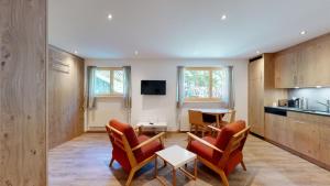 Kuchyň nebo kuchyňský kout v ubytování Splendid modern studio in the heart of Zermatt + 8 fotografií