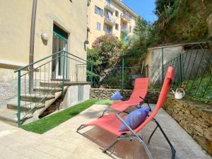 Balkón alebo terasa v ubytovaní CasaViva - Lovely Trilo with patio in Rapallo