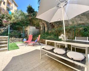 Balkón alebo terasa v ubytovaní CasaViva - Lovely Trilo with patio in Rapallo