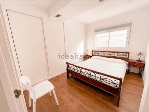 A bed or beds in a room at Private Pool in Villa near the Beach