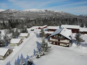 L'établissement Heia Gjestegård en hiver