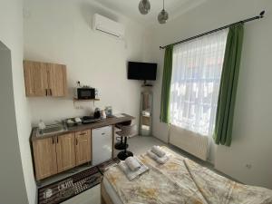 Kuchyňa alebo kuchynka v ubytovaní RÁD-VÁR Apartmanház