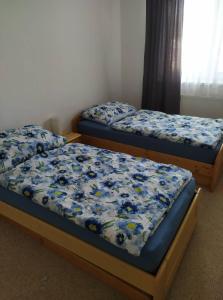 En eller flere senge i et værelse på Apartmán Olomouc Nemilany