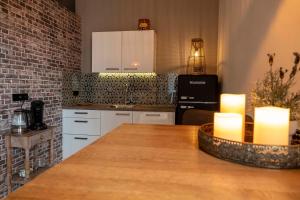 Kuchyň nebo kuchyňský kout v ubytování Bed & Breakfast Bakker Meijer