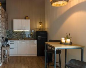 Kuchyň nebo kuchyňský kout v ubytování Bed & Breakfast Bakker Meijer