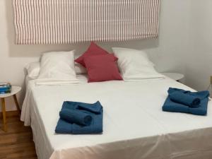 Posteľ alebo postele v izbe v ubytovaní Almansa Flat 14