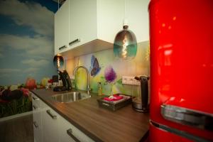 Kuchyň nebo kuchyňský kout v ubytování Bed & Breakfast Bakker Meijer