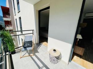 Balkón alebo terasa v ubytovaní Ajaccio T2 grand standing neuf - centre ville et plages - 4 personnes - parking privé