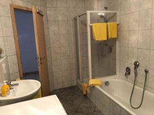 Koupelna v ubytování Ferienwohnung Kunst