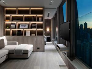 A seating area at One96