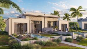 Bazén v ubytování Hawana Salalah Lake View Villa 22 nebo v jeho okolí