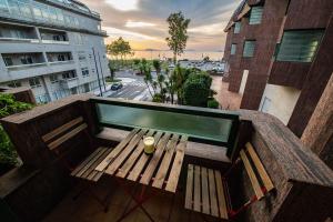 Балкон или терраса в Apartamento playa de Samil