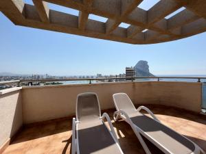 Balkón alebo terasa v ubytovaní Ático Bahía del Sol en Calpe con impresionantes vistas - Inmodream Calpe