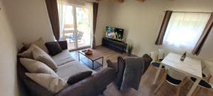 A television and/or entertainment centre at Vilka Cibulka a chata Cesnačik