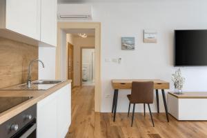 Kuchyň nebo kuchyňský kout v ubytování Deluxe Apartment Antonija