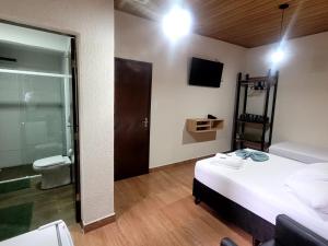 Koupelna v ubytování Hotel Serra do Mar