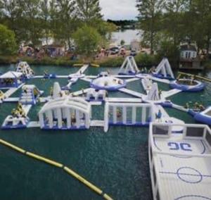 a group of boats in a water park at The Wardens Escape - Tattershall Lakes Country Park in Tattershall