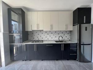 Kuchyň nebo kuchyňský kout v ubytování Apartment in Kobuleti
