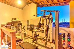 Fitness centrum a/nebo fitness zařízení v ubytování Pousada Portal da Concha