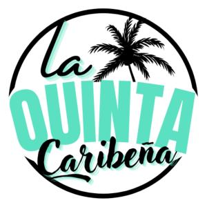 a palm tree in a circle with the words la quina cartena at La Quinta Caribeña in Playa del Carmen