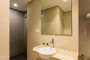 Kylpyhuone majoituspaikassa Antero Hotel Jababeka