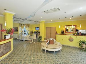 TV a/nebo společenská místnost v ubytování Hotel Miramare