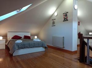 Posteľ alebo postele v izbe v ubytovaní Fantástico apartamento en las playas de Suances