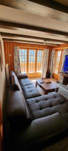 Χώρος καθιστικού στο Le Panorama - Appartement 54 à Arolla face aux montagnes à 150m des pistes