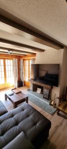 Χώρος καθιστικού στο Le Panorama - Appartement 54 à Arolla face aux montagnes à 150m des pistes