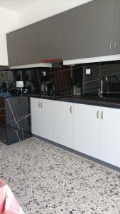 Kuchyň nebo kuchyňský kout v ubytování Kostas Maria Apartment 109m2 1st Floor