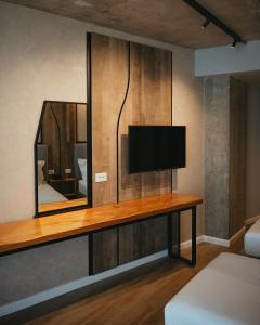 TV a/nebo společenská místnost v ubytování AMR Hotel - Durres