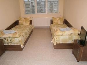 Voodi või voodid majutusasutuse Hotel Rositsa toas