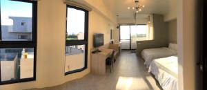 Voodi või voodid majutusasutuse Shui Shang Yuan Homestay toas