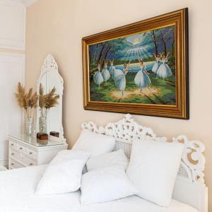 Posteľ alebo postele v izbe v ubytovaní Castle view house