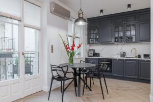 Kuchnia lub aneks kuchenny w obiekcie Apartament w centrum Krakowa 109