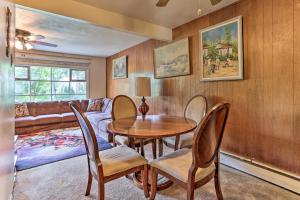 a living room with a table and chairs and a couch at Family-Friendly Allentown Abode with Backyard! in Allentown