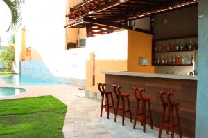 Ο χώρος του lounge ή του μπαρ στο Pousada Água Viva