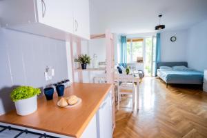 Posteľ alebo postele v izbe v ubytovaní SuperApart Plac Dąbrowskiego 12