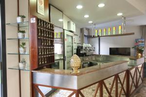 Kuchyň nebo kuchyňský kout v ubytování Hotel Soave