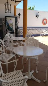 Posezení v ubytování Hostal Ciudad Trigueros