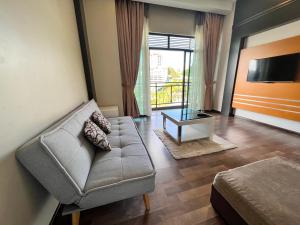 Svetainės erdvė apgyvendinimo įstaigoje Hotel Studio Apartment- Fantastic Mountain View (4pax)