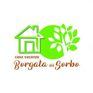 un logotipo para una casa ecológica y un árbol en Casa Vacanze Borgata del Sorbo, en Acireale