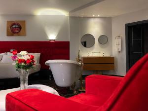 Hôtel Vendôme Douala的休息区
